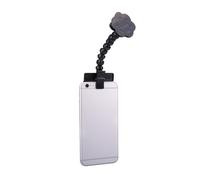 Perche à selfie pour animal domestique - Support de téléphone portable réglable - Jouet pour taquiner - Bâton de tir stable pour chats et chiens - Outil universel à selfie RmG435 (noir, 21,5 cm)