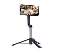 Rollei Trépied magnétique pour Smartphone : Mini trépied Pratique avec connecteur MagSafe®* et déclencheur à Distance. Utilisation Polyvalente comme trépied ou Perche à Selfie. Support inclinable