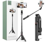 Perche à Selfie - TECH-PROTECT L05S - Trépied Bluetooth - Lampe LED - Noir