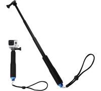 Perche à selfie télescopique pour caméras d'action - 19" - Compatible avec GoPro Hero 12/11/10/9/8/7, DJI Osmo Action, Insta360, SJCAM, Xiaomi - Monopode robuste pour les voyages et le sport