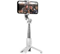 T'nB Mini perche à selfie Influence Pro Bluetooth 2 en 1, éclairage LED - Blanc