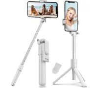 Perche à selfie trépied, perche à selfie 4 en 1 Bluetooth, trépied, perche à selfie télescopique extensible et réglable