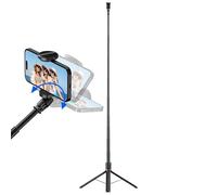 Perche à selfie trépied sans fil pour téléphone - Support extensible, support magnétique rotatif à 360 degrés pour photographie, enregistrement vidéo, streaming en direct