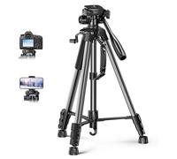 UGREEN Trépied pour appareil photo de 53,5 à 175 cm de hauteur, léger et portable, trépied en aluminium avec support pour téléphone portable et sac de voyage pour appareil photo reflex numérique Canon