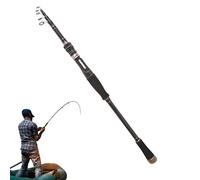 Perche d'araignée de pêche télescopique - En fibre de carbone - Pour eau douce - Pour mât télescopique - Avec barre de tension de retour