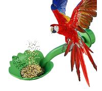 Perche de cabane d'oiseau - 2 en 1 Cockatiel Stand, Plateau De Conteneurs De Nourriture, Cintre À Mâcher À Ressort De Patte Jouet De Grimpeur pour Finch Cockatiel Sparrow | Alimentation De