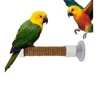 Perche de fenêtre d'oiseau, Perche de Douche de Perroquet - Rack de Mur de Perruche - Perchoir Portable à Cage Jouet tas