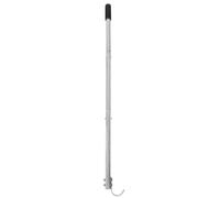 Perche de Grenier avec Crochet Robuste en Acier Inoxydable, Traction | Finition Argentée, Rangement Intégré, Installation Rapide, Aide à Préhension pour Trappe ou Échelle de Plafond