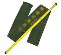 Perche de mesure de distance portable et surélevée avec pochette de transport, règle télescopique isolée en époxy, tiges de mesure(Yellow,600 cm/20 ft)