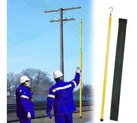 Perche De Mesure De Distance Télescopique Isolée, Mesure De Puissance Pour Sous-station Et Mesure De La Hauteur Des Arbres,(Yellow,1500cm/49.2ft)