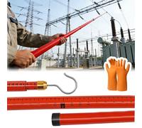 Perche de mesure isolée, Poteau de mesure de hauteur isolé télescopique 6-18 m avec sac de transport multi-pack(4 Pcs,L 15m/49.2')