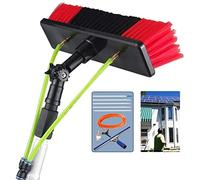 Perche de Nettoyage de vitres à Alimentation en Eau - Extension de 5 m avec Brosse télescopique et raclette pour Un Nettoyage Efficace des Panneaux solaires et des systèm