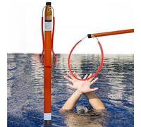 Perche de sauvetage avec crochet réfléchissant, haute capacité de charge de l'eau, poignée extensible pour sauvetage d'urgence