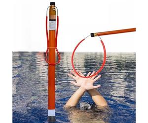 Perche de sauvetage avec crochet réfléchissant, haute capacité de charge de l'eau, poignée extensible pour sauvetage d'urgence