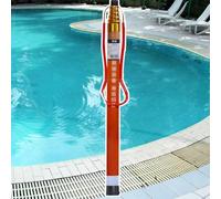 Perche De Sauvetage Crochet D'anneau De Sécurité De Piscine d'acier Inoxydable, Crochets De Sauvetage en Aluminium Poignée Antidérapante Crochet De Sauvetage Spécial(6.5m/21 ft)