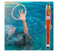 Perche de sauvetage d'urgence télescopique avec haute visibilité et design réfléchissant la nuit pour la sécurité des parcs aquatiques