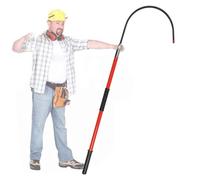 Perche de sauvetage isolante haute tension, barre de traction de sécurité électrique pour une utilisation d'urgence, poignée antidérapante, idéale en cas de panne de courant (rouge, 1 m / 3,