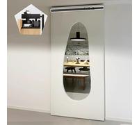 Perche de Sauvetage Quincaillerie de Porte Coulissante Fantôme Dissimulée avec Fermeture Douce, Rail Coulissant Caché pour Porte en Bois/Miroir/Bibliothèque(130cm/51.2in)