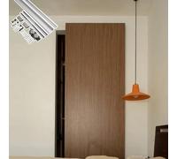 Perche de Sauvetage Rail de Porte de Grange à Fermeture Douce, Porte Fantôme Style Étagère avec Kit de Quincaillerie à Rail Coulissant Magique Caché, Kit de Porte Fantôme(158cm/62.2in)