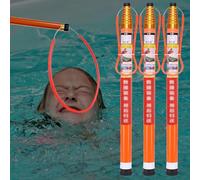 Perche de sauvetage réglable avec crochet de sécurité pour piscines, quais, réponse d'urgence en eau - équipement essentiel pour sauver des vies