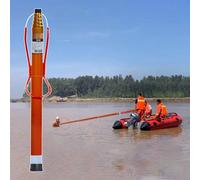 Perche de Sauvetage réglable de 5,5 m avec Crochets d'urgence réfléchissants et Lumineux - Équipement de sécurité en mer Essentiel pour Les nageurs et Les sauveteurs en Danger de Noyade