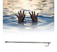 Perche de Sauvetage télescopique en Acier Inoxydable pour Piscine - Perche de sécurité d'urgence de 1,3 m à 4,2 m, équipement Portable et Polyvalent pour Clubs de Natation et Yachts, matérie