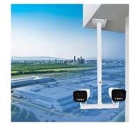 Perche de Surveillance pour caméra, Perche réglable de 35 à 3 m, Support rétractable avec Joint Universel, Fixation Robuste en Acier pour caméras extérieures, Hauteur maximale de 2 m, Instal