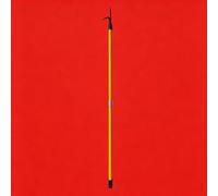 Perche d'intervention, perche d'intervention robuste,2 sections,en fibre de verre isolée et fer, barre multifonctionnelle pour la lutte contre les incendies et la rénovation de murs(4m/13.12ft)