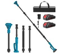 Perche Élagueuse Aluminium 2M Compatible Batterie Makita 18V B Série - 3 Longueurs 1m 1,5m 2m - Angle Réglable 180° - 2 Batteries