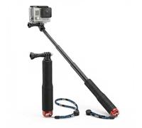 Perche Etanche pour GoPro et Action Cam, télescopique 49 cm, Format Compact 18 cm, Perche à Selfie Etanche sous Marine, Compatible DJI Osmo Action, Insta360 Ace Pro