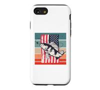 Perche européenne Poisson pêche Animale USA patriotisme Coque pour iPhone SE (2020) / 7/8