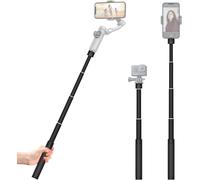 Perche Extension Aluminium 28.7 Pouces, Tige Autoportante Ajustable pour Gimbal 3 Axes et Camera, Pole Extensible pour Videographie