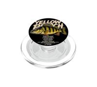 Perche Jaune pêcheur Graphique Poisson Papa Hommes garçons PopSockets PopGrip pour MagSafe
