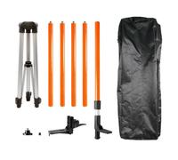 Perche laser - NEO TOOLS - 3,7 m - Réglable en hauteur - Trépied stable - Flacon intégré