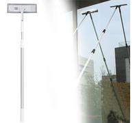 Perche Nettoyage Manche Télescopique pour Nettoyage De Vitres Extérieures, Sols Hauts Et Puits De Lumière, Manche Télescopique pour Nettoyage De Vitres(L 26ft/8m)