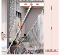 Perche Nettoyage Vitres Outil De Nettoyage De Vitres Double Face Avec Rallonge, Kit De Raclette De Nettoyage De Surfaces De Voiture 2 En 1 Avec Éponge Et Grattoir En Silicone, Équipement(33cm/13in)