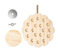 Perche Perroquet en Bois Support de Repos en Bois Naturel pour Oiseaux | Perchoir en bois calopsittes convient pour les Perroquets, Perruches, Conures, Cacatoès, Inséparables, Canaris et Pinsons