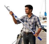 perche pour crochet de bateau Crochets De Bateau Pour L'amarrage, Poteau De Poussée De Bateau De 2 À 3 À 5 M De Long Pour La Manipulation De Bateaux, Équipement De Sécurité Maritime(2Pack,5m/16.4ft)