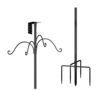 Perche pour nichoir - Perche d'alimentation pour Oiseaux, kit de Montage | Hauteur réglable de 193 cm pour Colibri pour Protection Contre Les écureuils nicheurs, extérieur, pelouse, Jardin