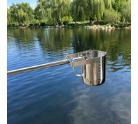 Perche PréLèVement D'Eau SystèMe Louche D'éChantillonnage En Acier Inoxydable éQuipé D'Un Godet Gradué En Acier Inoxydable Adapté à Une Utilisation Dans Les Puits D'Eaux Usé 500ml 1.11-3m/3.64-9.84ft
