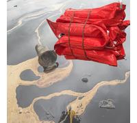 Perche professionnelle en PVC avec accessoires - Grande barrière réutilisable en PVC pour une utilisation en mer et en rivière - Barrière douce et écologique pour les mauvaises herbes et les débris de