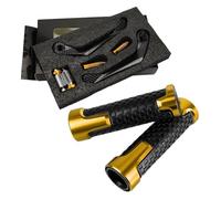 Perche Réglable pour Aprilia pour Shiver 750 900 2007-2017 Garde De Guidon Gardes Poignée Moto Leviers d'embrayage Frein Protecteur(Gold C)
