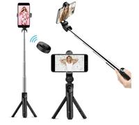 Perche Selfie Bluetooth, 3 En 1 Selfie Stick Trépied Smartphone Extensible Bâton Selfie Sans Fil Compatible Avec Iphone Huawei