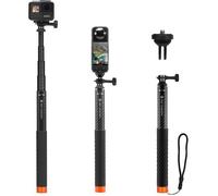 Perche Selfie Extensible, 127cm Monopode Polaire pour Go Pro Hero 13 12 11 10 9, DJI Osmo Action 5Pro/4/3, Insta360 GO3/X4/X3