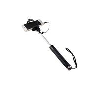 Perche Selfie Metal pour SONY Xperia XA1 Plus Smartphone avec Cable Jack Selfie Stick Android IOS Reglable Bouton Photo (NOIR)
