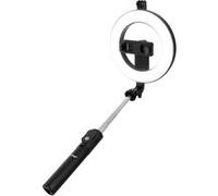 Perche Selfie Smartphone Ring Light Trépied Déclencheur Bluetooth LinQ Noir