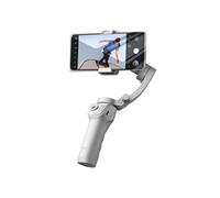 Perche Selfie Stabilisée avec Suivi de Visage pour Smartphone et Trépied XO Gris clair