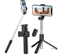 Perche Selfie Trépied 3-en-1 Bluetooth - Télescopique, Télécommande Amovible, Support Stable pour Photos/Vidéos Extensible
