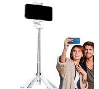 Perche Selfie Voyage - Pied Universel 150cm, Monture Téléphone Rotative, Trépied Léger Sac Voyage | Accessoire Studio Mobile pour Enregistrement Visioconférence