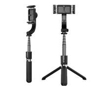 Perche Stabilisateur Smartphone avec Trépied intégré Télécommande Bluetooth Noir